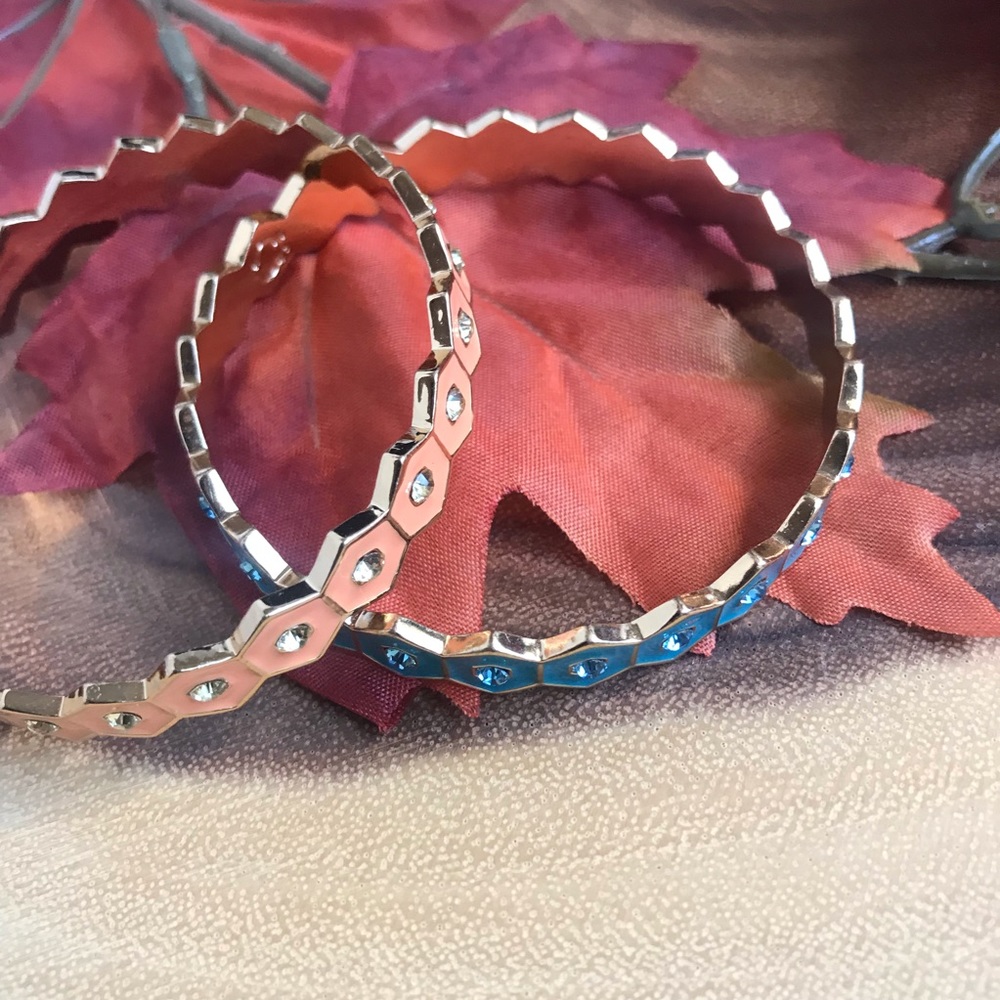 C. Wonder Stackable Hexagon Jeweled Bangles - image 4